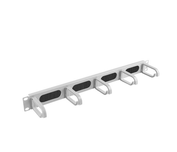 Lanberg Organizer kabli Typ B 19" 1U szczotkowy (szary) - 458039 - zdjęcie 3